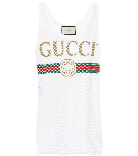 gucci white tank top|gucci tank tops online.